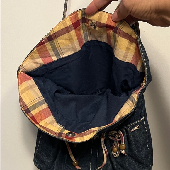 Stylish Denim Shoulder Bag - Picture 3 of 9